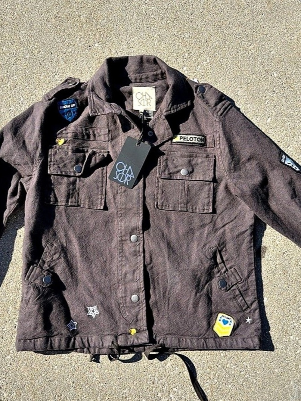 Chaser peloton patched Jacket NWT